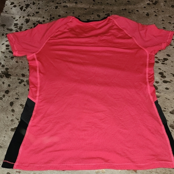 Vibrant Pink and Black Athletic Tee - Picture 4 of 4